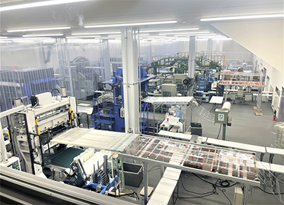 Inside the factory